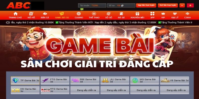 Quy trình thao tác săn thưởng game bài tại abc8